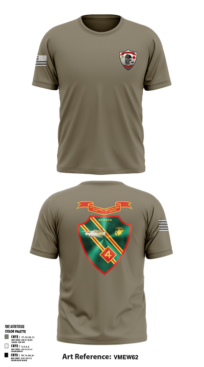 Det. 4 Tows and Scouts 4th Tank Battalion 82433945 Short Sleeve Performance Shirt - 3