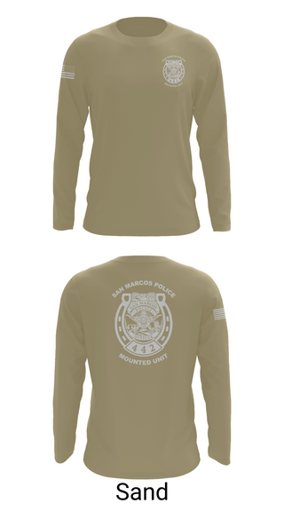Long Sleeve Performance Shirt, San Marcos Police Mounted Unit, , Teamtime, Team time, sublimation, custom sports apparel, team uniforms, spirit wear, spiritwear, sports uniforms, custom shirts, team store, custom team store, fundraiser sports, apparel fundraiser