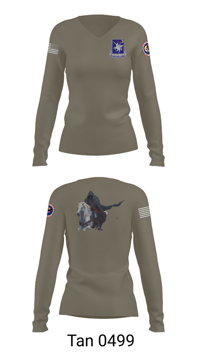 160th SOAR (A) 66600205 Women's Long Sleeve V-neck Shirt - 77
