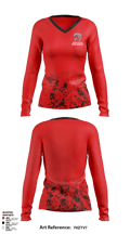 North Fulton Basketball 51759195 Women's Long Sleeve V-neck Shirt - 2