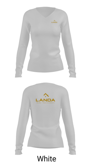 Womens Long Sleeve Vneck Shirt, Landa Home Improvement, , Teamtime, Team time, sublimation, custom sports apparel, team uniforms, spirit wear, spiritwear, sports uniforms, custom shirts, team store, custom team store, fundraiser sports, apparel fundraiser