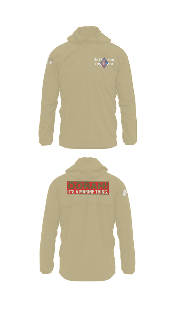 Windbreaker, 1st Marine Regiment, Marines, Teamtime, Team time, sublimation, custom sports apparel, team uniforms, spirit wear, spiritwear, sports uniforms, custom shirts, team store, custom team store, fundraiser sports, apparel fundraiser