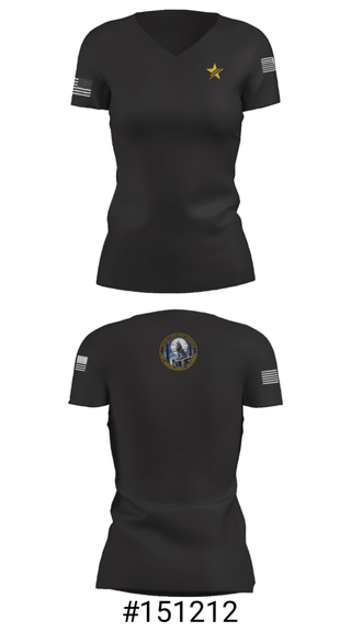 Women's Short Sleeve Vneck Shirt, USAG Fort Hunter Liggett, Army, Teamtime, Team time, sublimation, custom sports apparel, team uniforms, spirit wear, spiritwear, sports uniforms, custom shirts, team store, custom team store, fundraiser sports, apparel fundraiser
