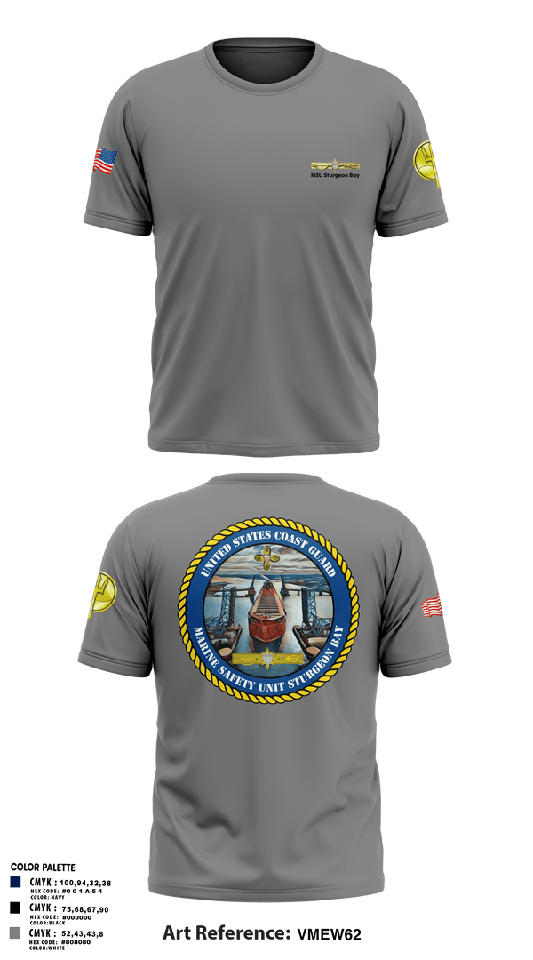 Old School Cotton Feel Shirt, MSU Sturgeon Bay, Coast Guard, Teamtime, Team time, sublimation, custom sports apparel, team uniforms, spirit wear, spiritwear, sports uniforms, custom shirts, team store, custom team store, fundraiser sports, apparel fundraiser