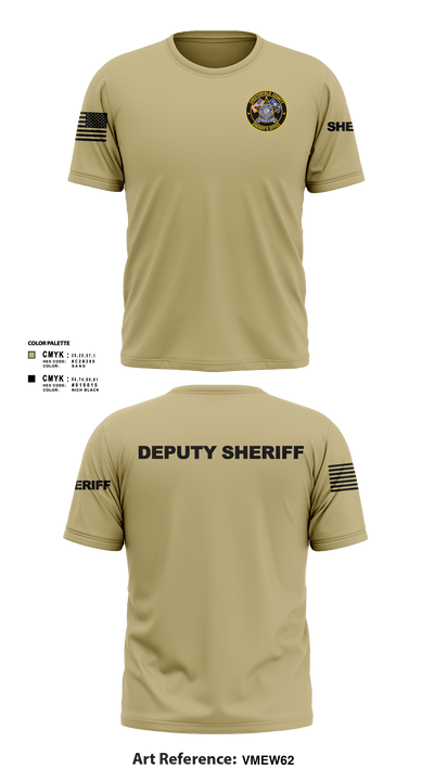 Chesterfield County Sheriff Office 79473922 Short Sleeve Performance Shirt - 101