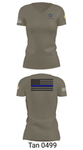 NAVAL SUPPORT ACTIVITY BETHESDA SECURITY FORCES 28838405 Women's Short Sleeve V-neck Shirt - 65