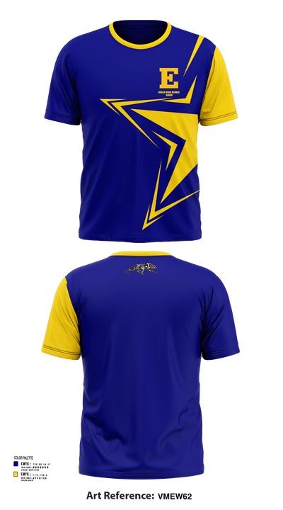 Euclid High School Cheer 49423458 Short Sleeve Performance Shirt - 122