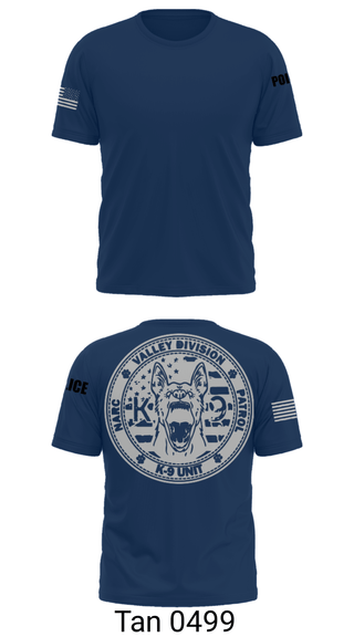 Old School Cotton Feel Shirt, VALLEY K9, , Teamtime, Team time, sublimation, custom sports apparel, team uniforms, spirit wear, spiritwear, sports uniforms, custom shirts, team store, custom team store, fundraiser sports, apparel fundraiser