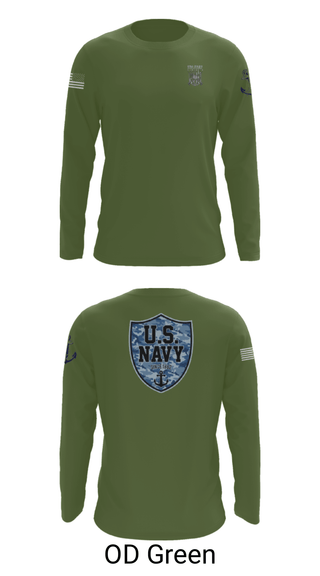 Long Sleeve Performance Shirt, CVN 77 George HW Bus, Navy, Teamtime, Team time, sublimation, custom sports apparel, team uniforms, spirit wear, spiritwear, sports uniforms, custom shirts, team store, custom team store, fundraiser sports, apparel fundraiser