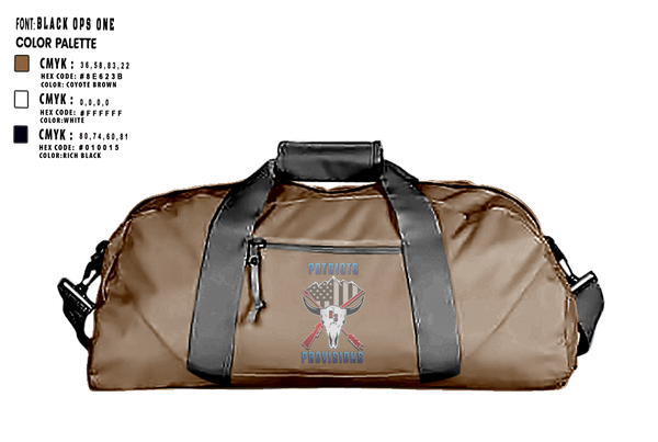 Duffle Bag, Patriots Provisions LLC, , Teamtime, Team time, sublimation, custom sports apparel, team uniforms, spirit wear, spiritwear, sports uniforms, custom shirts, team store, custom team store, fundraiser sports, apparel fundraiser