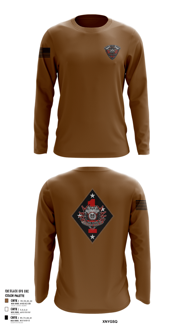 Long Sleeve Performance Shirt, 3rd AABN MTU, Marines, Teamtime, Team time, sublimation, custom sports apparel, team uniforms, spirit wear, spiritwear, sports uniforms, custom shirts, team store, custom team store, fundraiser sports, apparel fundraiser