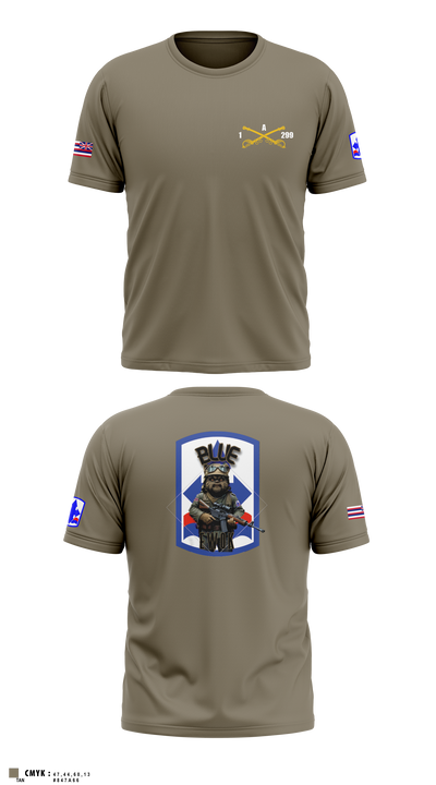 Blue Ewok Old School Cotton Feel Shirt - 4