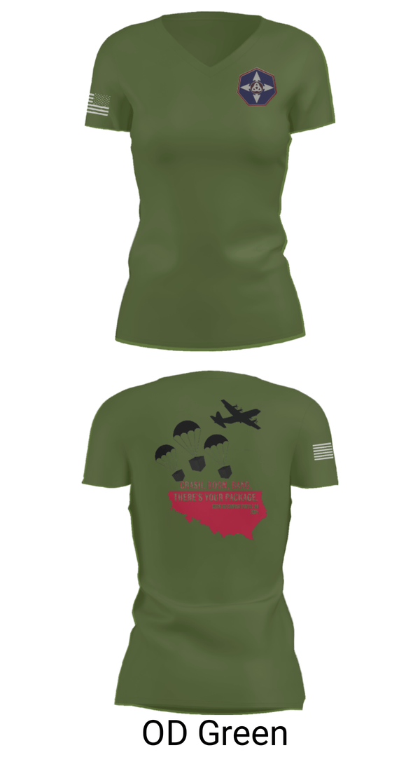 Women's Short Sleeve Vneck Shirt, 909th HR Company, Army, Teamtime, Team time, sublimation, custom sports apparel, team uniforms, spirit wear, spiritwear, sports uniforms, custom shirts, team store, custom team store, fundraiser sports, apparel fundraiser