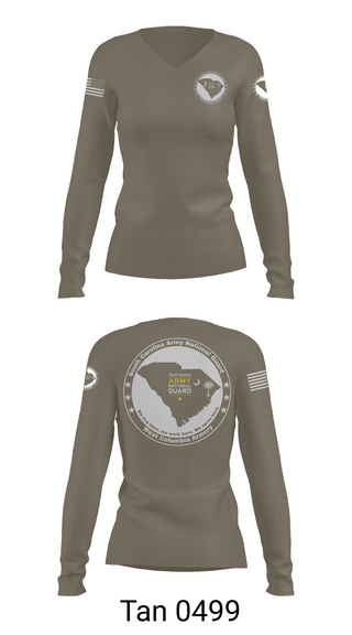 Womens Long Sleeve Vneck Shirt, Bravo 3, National Guard, Teamtime, Team time, sublimation, custom sports apparel, team uniforms, spirit wear, spiritwear, sports uniforms, custom shirts, team store, custom team store, fundraiser sports, apparel fundraiser