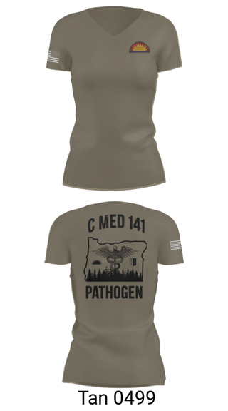 Womens Short Sleeve Vneck Shirt, C Med, National Guard, Teamtime, Team time, sublimation, custom sports apparel, team uniforms, spirit wear, spiritwear, sports uniforms, custom shirts, team store, custom team store, fundraiser sports, apparel fundraiser