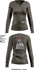 3/2CR Killer Troop 6220684 Women's Long Sleeve V-neck Shirt - 9