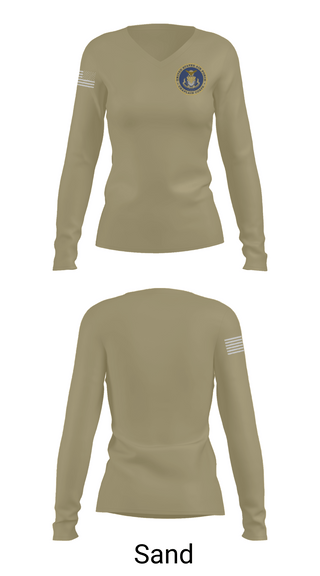 Womens Long Sleeve Vneck Shirt, Air Force Chaplain, Army, Teamtime, Team time, sublimation, custom sports apparel, team uniforms, spirit wear, spiritwear, sports uniforms, custom shirts, team store, custom team store, fundraiser sports, apparel fundraiser