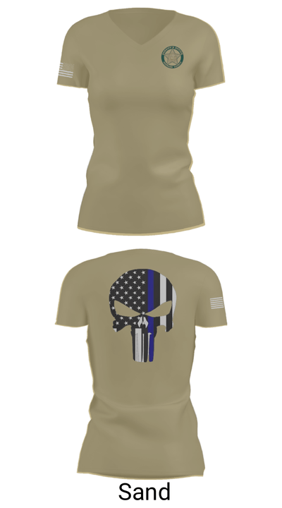 BROWARD SHERIFF EXPLORERS 82961941 Women's Short Sleeve V-neck Shirt - 84