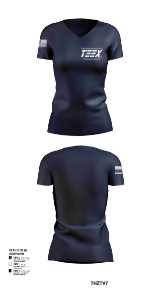 Womens Short Sleeve Vneck Shirt, TEEX Rescue, Fire Department, Teamtime, Team time, sublimation, custom sports apparel, team uniforms, spirit wear, spiritwear, sports uniforms, custom shirts, team store, custom team store, fundraiser sports, apparel fundraiser