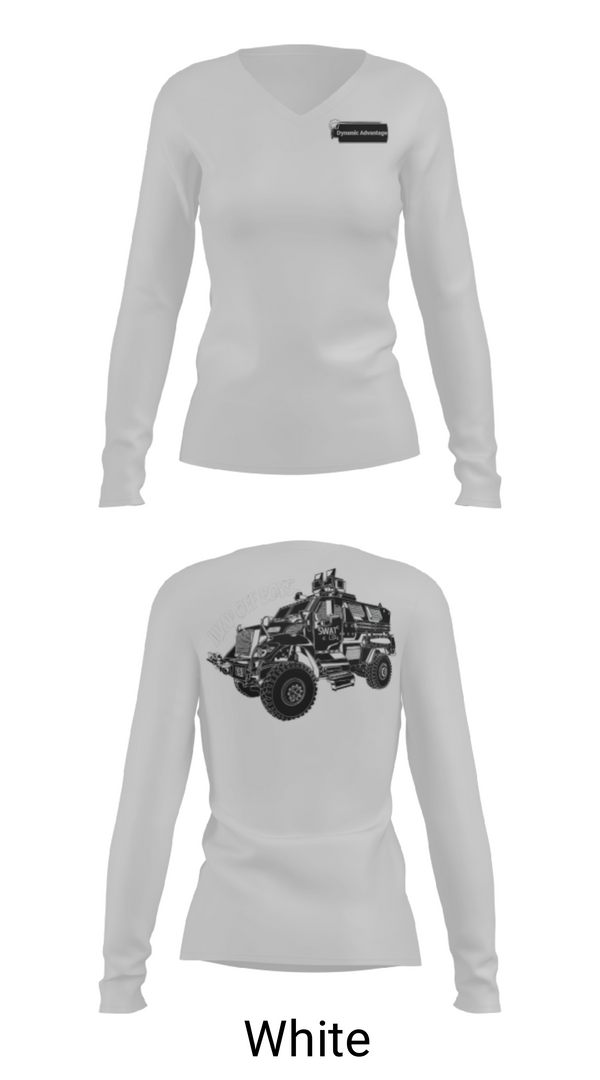 Womens Long Sleeve Vneck Shirt, Dynamic Advantage LLC, , Teamtime, Team time, sublimation, custom sports apparel, team uniforms, spirit wear, spiritwear, sports uniforms, custom shirts, team store, custom team store, fundraiser sports, apparel fundraiser