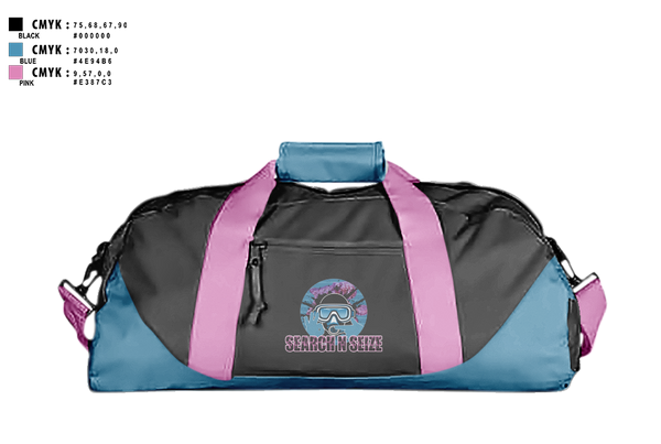 Duffle Bag, SearchNSeize, Swimming, Teamtime, Team time, sublimation, custom sports apparel, team uniforms, spirit wear, spiritwear, sports uniforms, custom shirts, team store, custom team store, fundraiser sports, apparel fundraiser