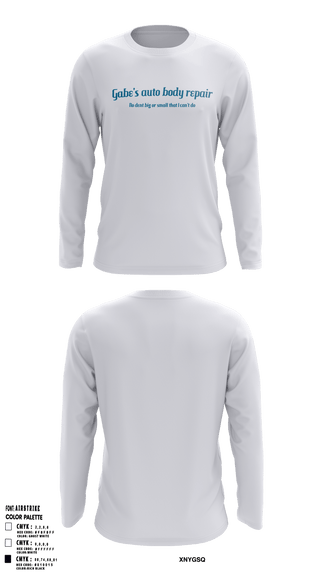 Long Sleeve Performance Shirt, Gabe’s autobodyrepairGabe’s autobodyrepair, , Teamtime, Team time, sublimation, custom sports apparel, team uniforms, spirit wear, spiritwear, sports uniforms, custom shirts, team store, custom team store, fundraiser sports, apparel fundraiser