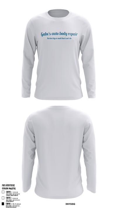 Gabe’s autobodyrepairGabe’s autobodyrepair 9912111 Long Sleeve Performance Shirt - 1