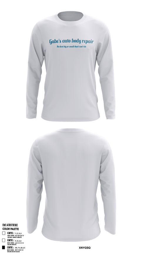 Long Sleeve Performance Shirt, Gabe’s autobodyrepairGabe’s autobodyrepair, , Teamtime, Team time, sublimation, custom sports apparel, team uniforms, spirit wear, spiritwear, sports uniforms, custom shirts, team store, custom team store, fundraiser sports, apparel fundraiser