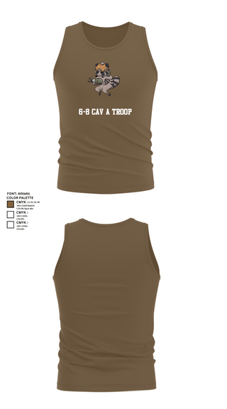 Tank Top, 6-8 CAV A Troop, Army, Teamtime, Team time, sublimation, custom sports apparel, team uniforms, spirit wear, spiritwear, sports uniforms, custom shirts, team store, custom team store, fundraiser sports, apparel fundraiser