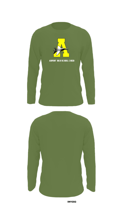 Airport High School Cheer 33792869 Long Sleeve Performance Shirt - 23