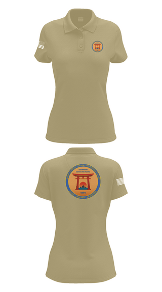 Womens Short Sleeve Performance Polo, 835th Transportation BN, Army, Teamtime, Team time, sublimation, custom sports apparel, team uniforms, spirit wear, spiritwear, sports uniforms, custom shirts, team store, custom team store, fundraiser sports, apparel fundraiser