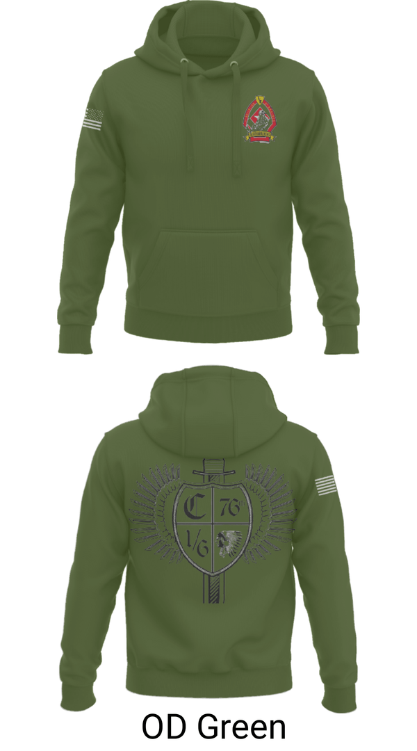 Hoodie, 1/6 Charlie company, , Teamtime, Team time, sublimation, custom sports apparel, team uniforms, spirit wear, spiritwear, sports uniforms, custom shirts, team store, custom team store, fundraiser sports, apparel fundraiser