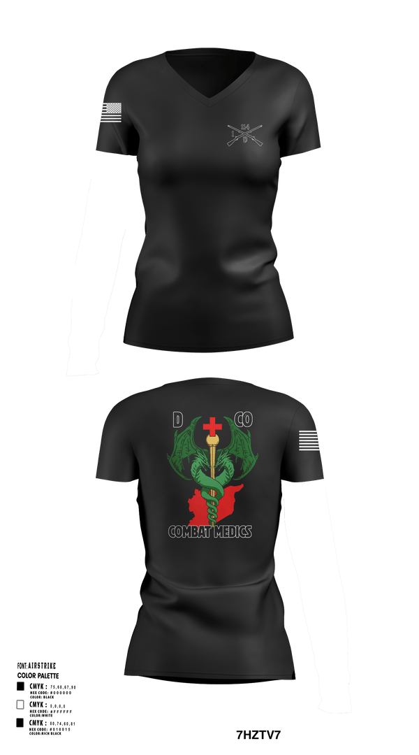 Womens Short Sleeve Vneck Shirt, D-co 1-114th, Army, Teamtime, Team time, sublimation, custom sports apparel, team uniforms, spirit wear, spiritwear, sports uniforms, custom shirts, team store, custom team store, fundraiser sports, apparel fundraiser