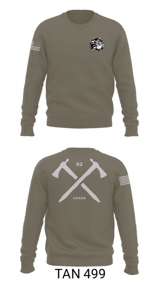 Crew Neck Sweatshirt, C Co 92nd CA, Army, Teamtime, Team time, sublimation, custom sports apparel, team uniforms, spirit wear, spiritwear, sports uniforms, custom shirts, team store, custom team store, fundraiser sports, apparel fundraiser