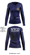 NYCD DESI SOCIETY 34062246 Women's Long Sleeve V-neck Shirt - 116