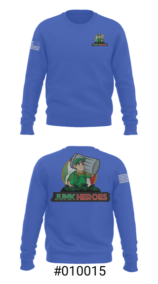 Crew Neck Sweatshirt, Junk Heroes, , Teamtime, Team time, sublimation, custom sports apparel, team uniforms, spirit wear, spiritwear, sports uniforms, custom shirts, team store, custom team store, fundraiser sports, apparel fundraiser