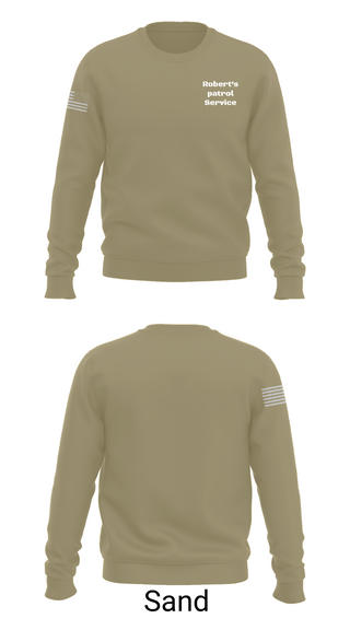Crew Neck Sweatshirt, Robert's patrol Service, Police, Teamtime, Team time, sublimation, custom sports apparel, team uniforms, spirit wear, spiritwear, sports uniforms, custom shirts, team store, custom team store, fundraiser sports, apparel fundraiser