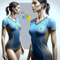 River Valley Middle School Cross Country 32039733 Women's Short Sleeve V-neck Shirt - 2