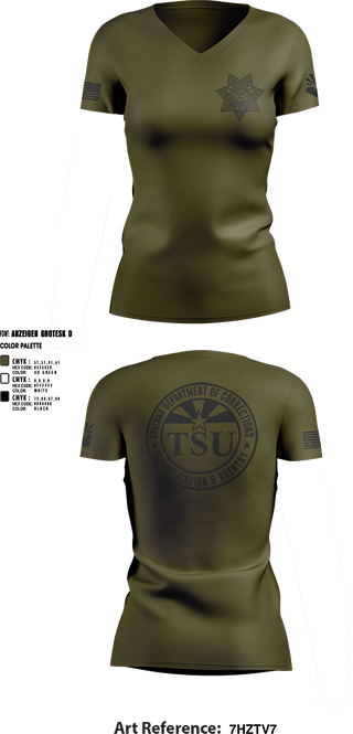 Womens Short Sleeve Vneck Shirt, TSU, Police, Teamtime, Team time, sublimation, custom sports apparel, team uniforms, spirit wear, spiritwear, sports uniforms, custom shirts, team store, custom team store, fundraiser sports, apparel fundraiser