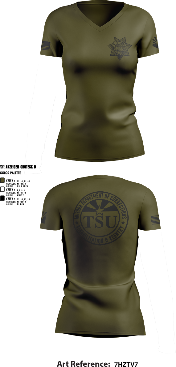 Womens Short Sleeve Vneck Shirt, TSU, Police, Teamtime, Team time, sublimation, custom sports apparel, team uniforms, spirit wear, spiritwear, sports uniforms, custom shirts, team store, custom team store, fundraiser sports, apparel fundraiser