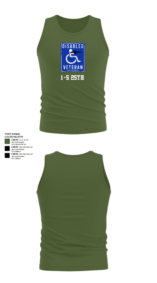 Tank Top, 1-5 25th, Army, Teamtime, Team time, sublimation, custom sports apparel, team uniforms, spirit wear, spiritwear, sports uniforms, custom shirts, team store, custom team store, fundraiser sports, apparel fundraiser