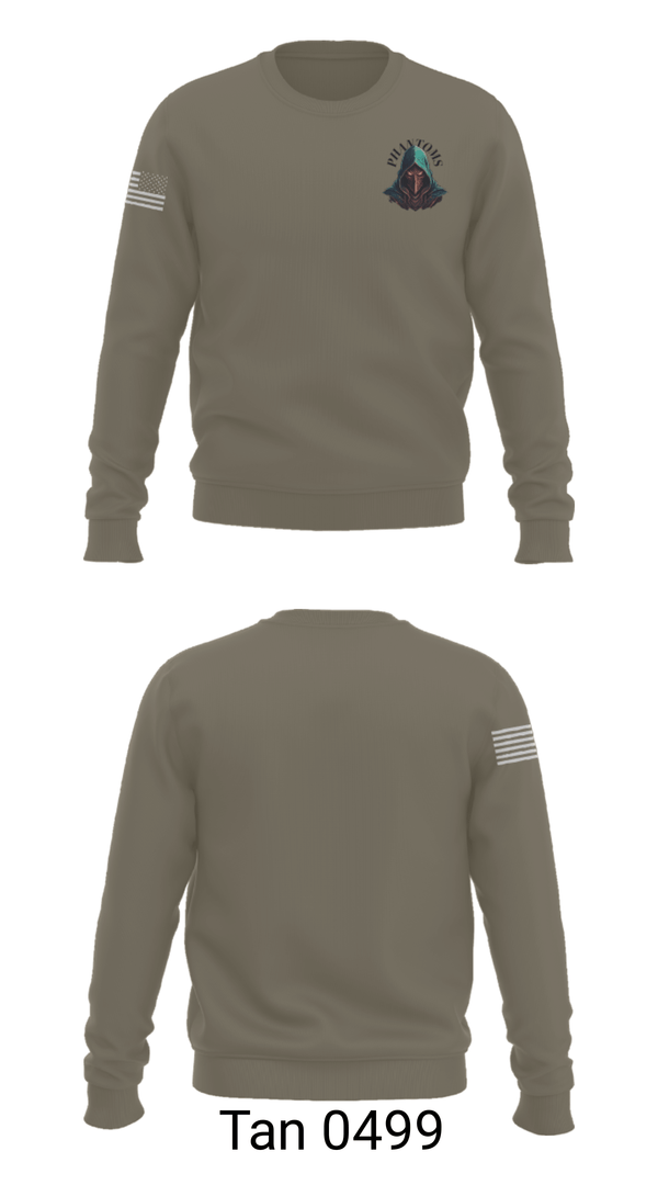 Crew Neck Sweatshirt, 2nd Platoon Charlie Battery 5-4, Army, Teamtime, Team time, sublimation, custom sports apparel, team uniforms, spirit wear, spiritwear, sports uniforms, custom shirts, team store, custom team store, fundraiser sports, apparel fundraiser