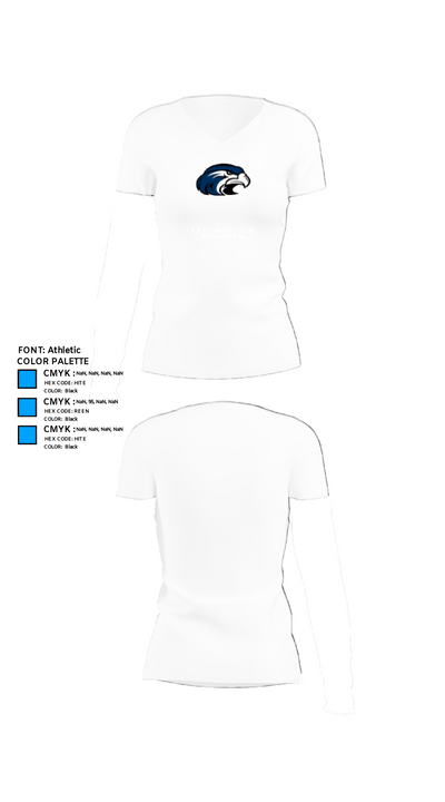 Big Springs Charter School 2846694 Women's Short Sleeve V-neck Shirt - 18