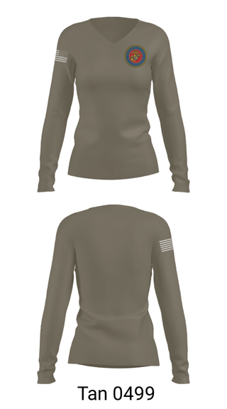 Women's Long Sleeve Vneck Shirt, 189/34th unit, Marines, Teamtime, Team time, sublimation, custom sports apparel, team uniforms, spirit wear, spiritwear, sports uniforms, custom shirts, team store, custom team store, fundraiser sports, apparel fundraiser