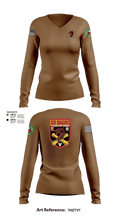2-306th FAR 32661522 Women's Long Sleeve V-neck Shirt -1 5