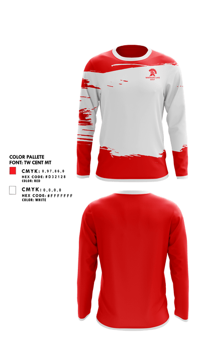 Whitmore Lake High School Golf 59453350 Long Sleeve Performance Shirt - 1