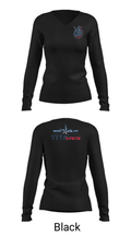 Texas Titans Youth Football 17189264 Women's Long Sleeve V-neck Shirt - 19