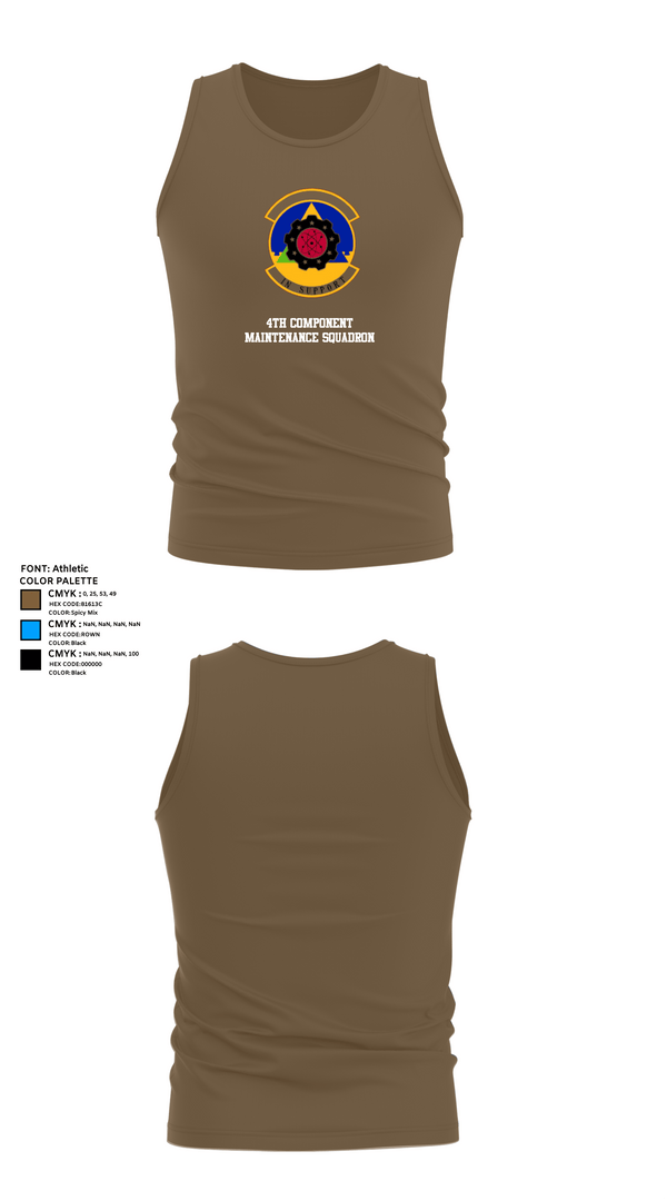 Tank Top, 4th Component Maintenance Squadron, , Teamtime, Team time, sublimation, custom sports apparel, team uniforms, spirit wear, spiritwear, sports uniforms, custom shirts, team store, custom team store, fundraiser sports, apparel fundraiser