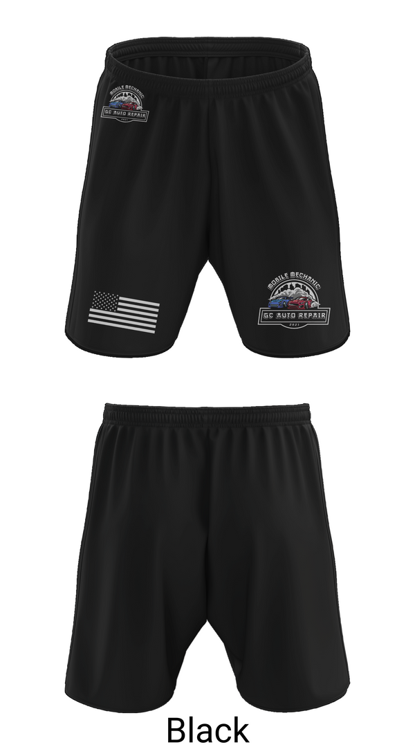 Athletic Shorts With Pockets, GC AUTO REPAIR, , Teamtime, Team time, sublimation, custom sports apparel, team uniforms, spirit wear, spiritwear, sports uniforms, custom shirts, team store, custom team store, fundraiser sports, apparel fundraiser