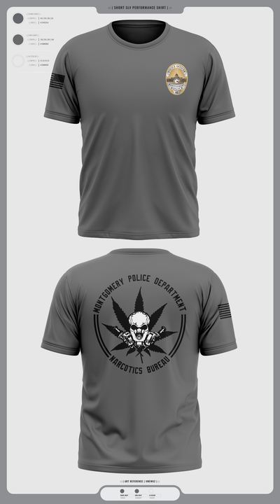 NARCOTICS BUREAU Short Sleeve Performance Shirt - 2